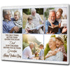 PresentsPrints, Happy Father&#39;s Day Grandpa Canvas, Personalized Photo Collage Gift for Grandfather, Papa &amp; Grandkids