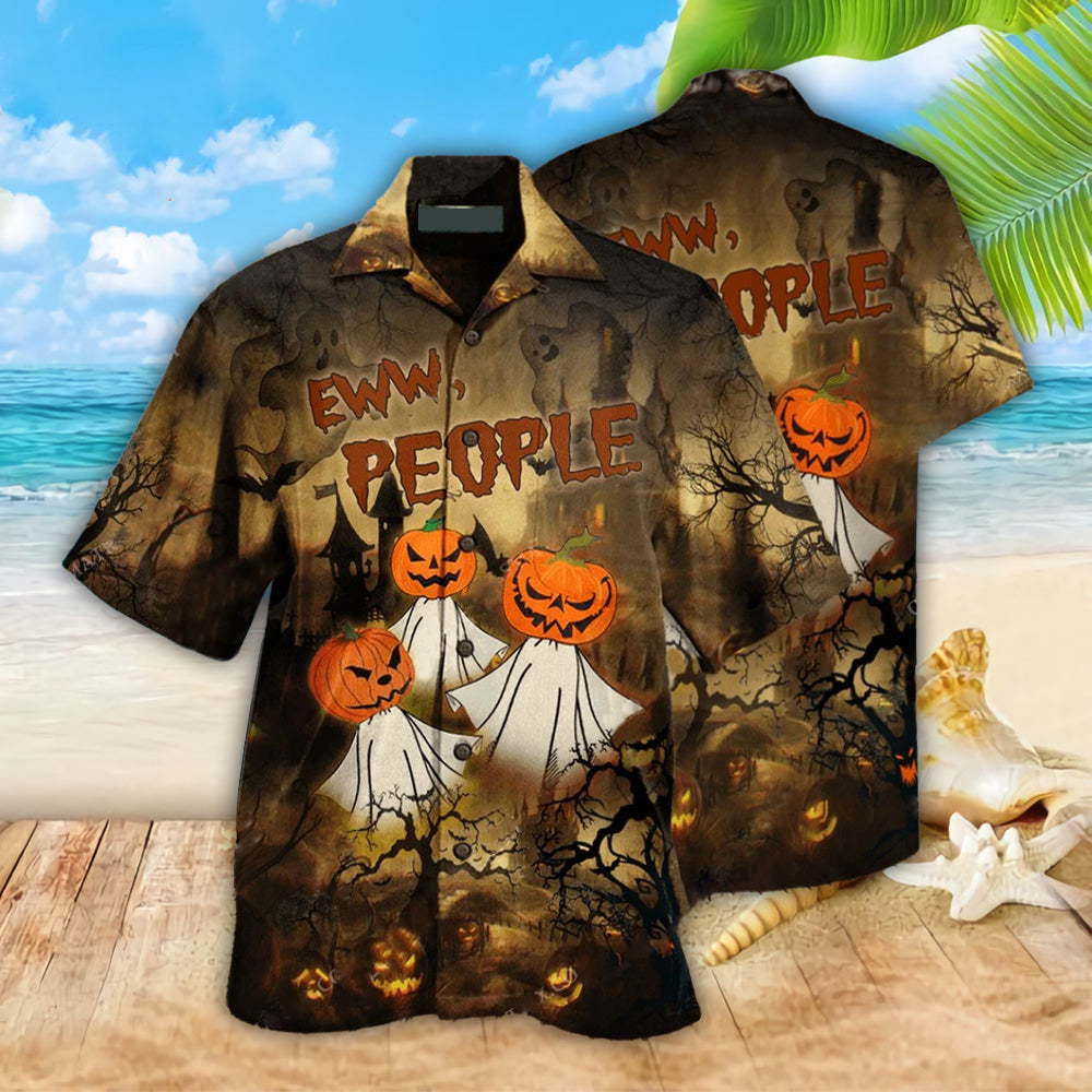 PresentsPrint, Halloween Eww People Hawaiian Shirt, Aloha Shirt