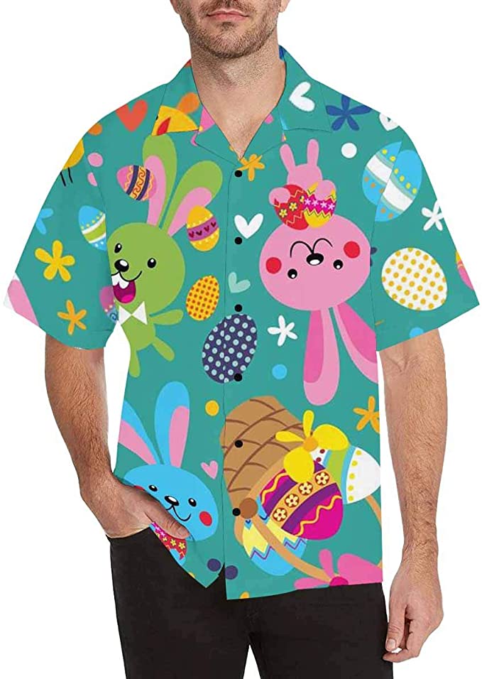 PresentsPrints, Happy Easter Funny Bunny Love Eggs Amazing Hawaiian Shirt