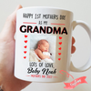 PresentsPrints, Happy 1st Mother&#39;s Day as my Grandma, Gift For Grandma, Personalized Ceramic Mug