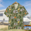 Custom Camper Car - Camping Hawaiian Shirt - Forest Theme