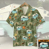 Custom Camper Car - Camping Hawaiian Shirt - Forest Theme