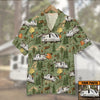 Custom Camper Car - Camping Hawaiian Shirt - Forest Theme