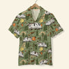 Custom Camper Car - Camping Hawaiian Shirt - Forest Theme