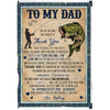 Fishing Blanket To My Dad| Custom Gift for Father| Sentimental Gift for Dad on Christmas, Birthday, Thanksgiving| Dad Blanket for Father&#39;s Day| JB194