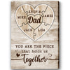 PresentsPrints, Dad Personalized Canvas Thoughtful Father&#39;s Day Gift for Best Dad Ever Custom Names