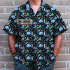 Gym Hawaiian Shirt - Custom Name - Gym Equipment Pattern