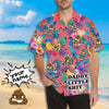 Custom Name Tropical Fruit Hawaiian Shirts Casual Men&#39;s Summer Shirts Vacation Party Design Your Own Unqiue Gift for Him
