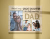 PresentsPrints, Dad &amp; Daughter Personalized Canvas Gift for Fathers Day