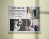 PresentsPrints, To My Bonus Dad Canvas, Gift for Step Dad on Wedding, Personalized Dad Canvas