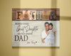 PresentsPrints, Father &amp; Daughter Personalized Canvas Fathers Day Gift for Daddy Amazing Dad