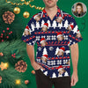 Custom Hawaiian Shirts with Face Snow Christmas Design Your Own Shirt Special Gift for Him