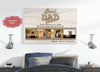 PresentsPrints, Best Dad Ever, Custom Photo Collage Matte Canvas Fathers Day Gift for Daddy