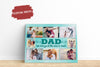 PresentsPrints, Dad Love You to The Moon and Back, Custom Photo Collage Canvas Fathers Day Gift Best Dad Ever