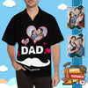 Custom Photo Happy Father&#39;s Day Men&#39;s All Over Print Hawaiian Shirt