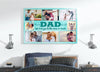 PresentsPrints, Dad Love You to The Moon and Back, Custom Photo Collage Canvas Fathers Day Gift Best Dad Ever