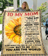 PresentsPrints, To Me You Are The World - Fleece Blanket