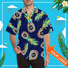 Custom Logo Pineapple Men&#39;s All Over Print Hawaiian Shirt