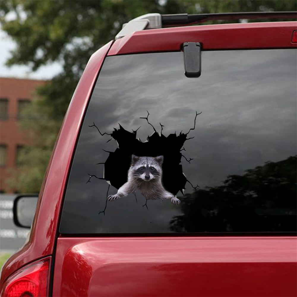 Funny Raccoon Decal Sticker Car Super Cute Window Decals Birthday Gift Ideas For Him