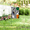 PresentsPrints, Massachusetts IRISH Garden Flag 12 inches x 18 inches Twin-Side Printing