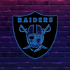 AFC Las Vegas Raiders Logo RGB Led Lights Metal Wall Art