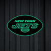 AFC New York Jets Logo RGB Led Lights Metal Wall Art