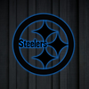 AFC Pittsburgh Steelers Logo RGB Led Lights Metal Wall Art