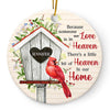 PresentsPrints, Someone We Love Is In Heaven - Memorial Gift - Personalized Custom Circle Acrylic Ornament