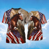 PresentsPrints, American Flag, Eagle With Horse Sweatshirt Hoodie Full Printed 3D