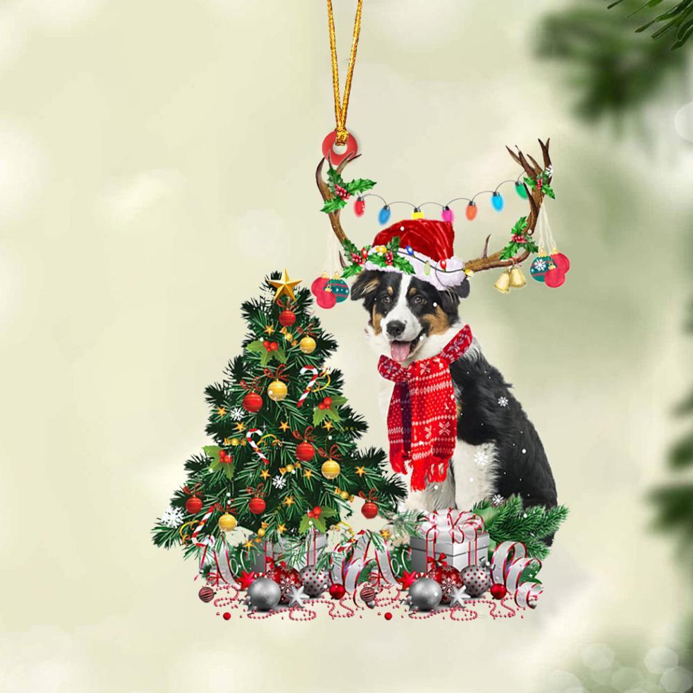 Australian Shepherd 2-Christmas Tree Gift Hanging Ornament