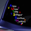 Autism Car Decal Sticker | Waterproof | Vinyl Sticker