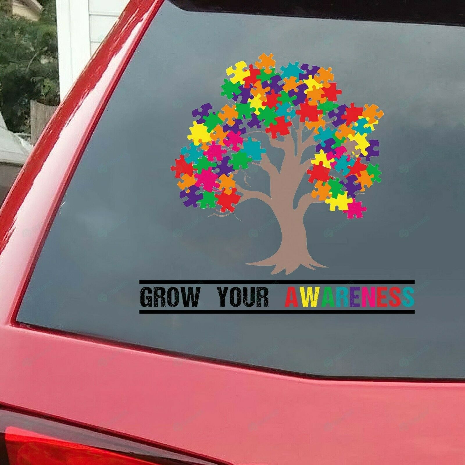 Autism Tree Car Decal Sticker | Waterproof | Vinyl Sticker