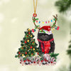BLACK Pomeranian-Christmas Tree Gift Hanging Ornament