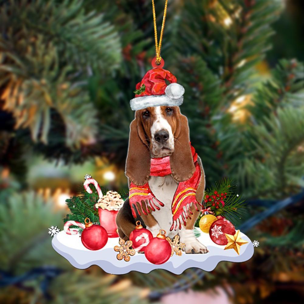 Basset Hound-Better Christmas Hanging Ornament