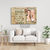 PresentsPrints, Because of you, I laugh a little harder Cry less Smile more, I Love you Mom, Personalized Canvas, Mother&#39;s Day Gift