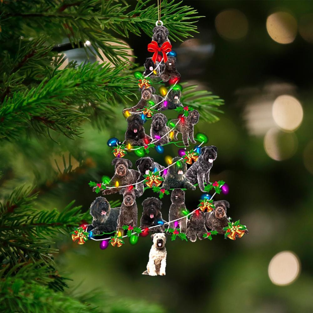 Bouvier Des Flandres-Christmas Tree Lights-Two Sided Ornament