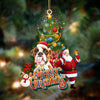 Boxer 2-Christmas Tree&amp;Dog Hanging Ornament