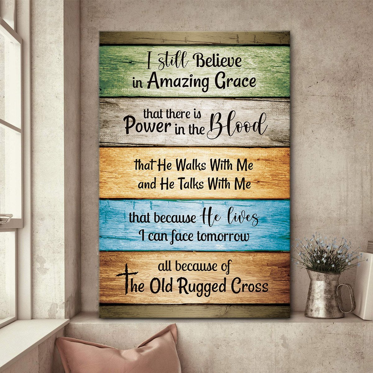 PresentsPrints, Believe In Amazing Grace - Meaningful Christian Canvas