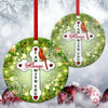 PresentsPrints, Cardinal Bird Acrylic Circle Ornament - God Is Always Beside You NUM89