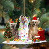 Chinese Crested Dog-Christmas Dog Friends Hanging Ornament