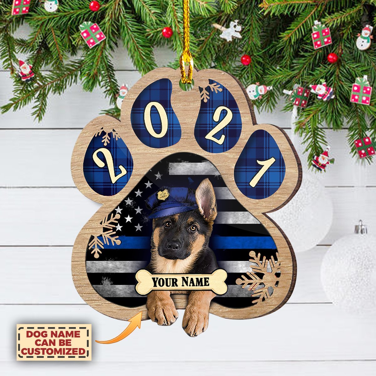 Police Gift - Police K9 - Ornament - Hdmt 2510 Car Ornament