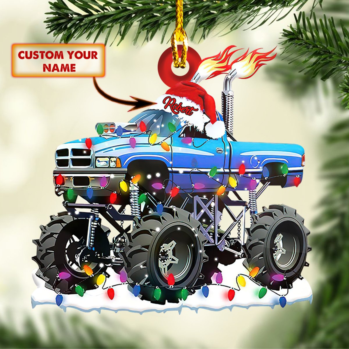 Custom Ornament - Monster Truck - TT99 Car Ornament