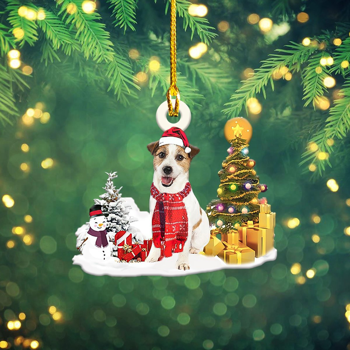 Jack Russell Terrier Christmas - Shaped Ornament - Nt168 - OR6