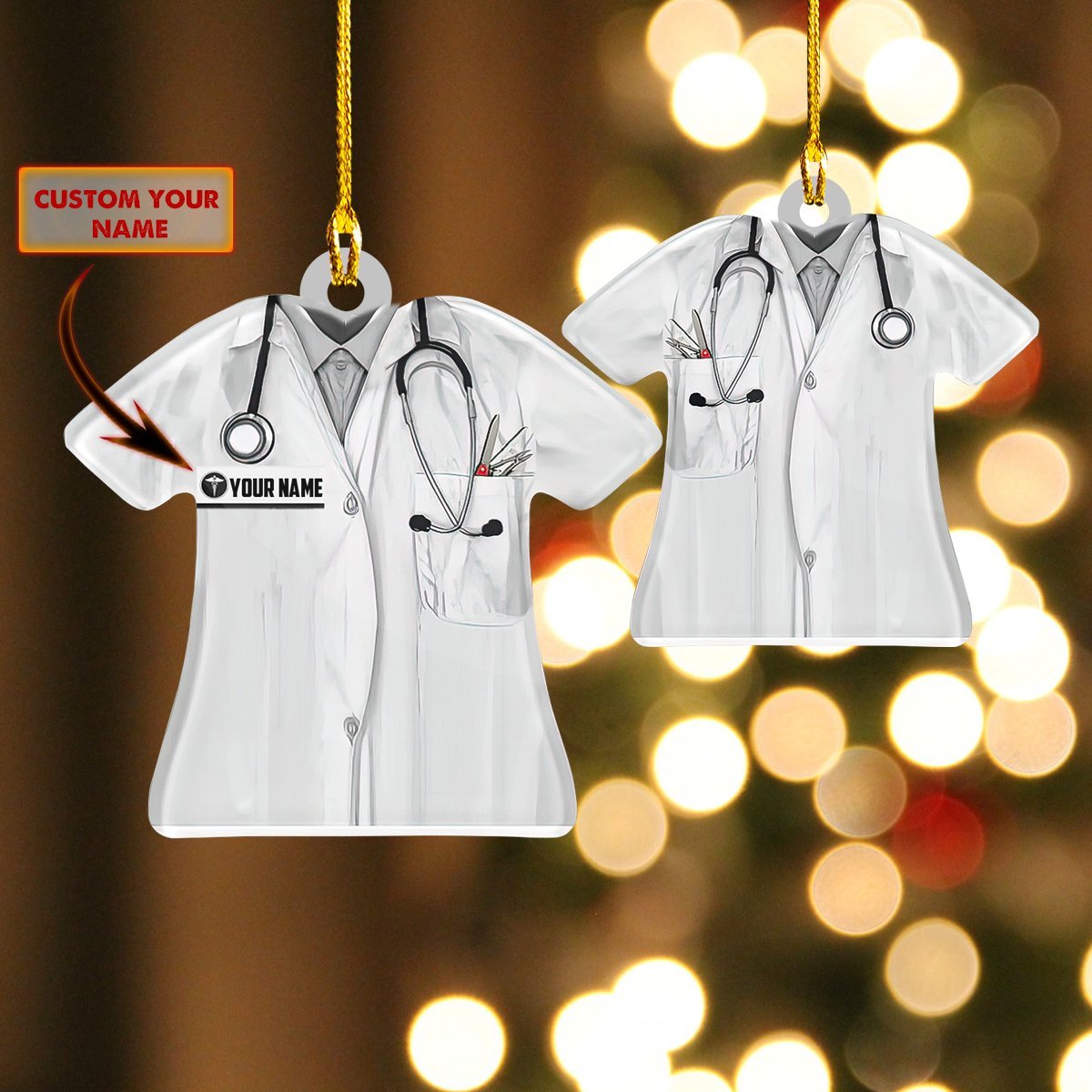 Nurse - Custom Shaped Ornament - QB95 - 219 Car Ornament