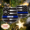 Custom Shaped Ornament - Police - Dah 147 Car Ornament