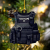 Custom Shaped Ornament - Police - Hdmt Car Ornament
