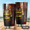 PresentsPrints, Custom Name Firefighter Personalized Tumbler 20oz 30oz