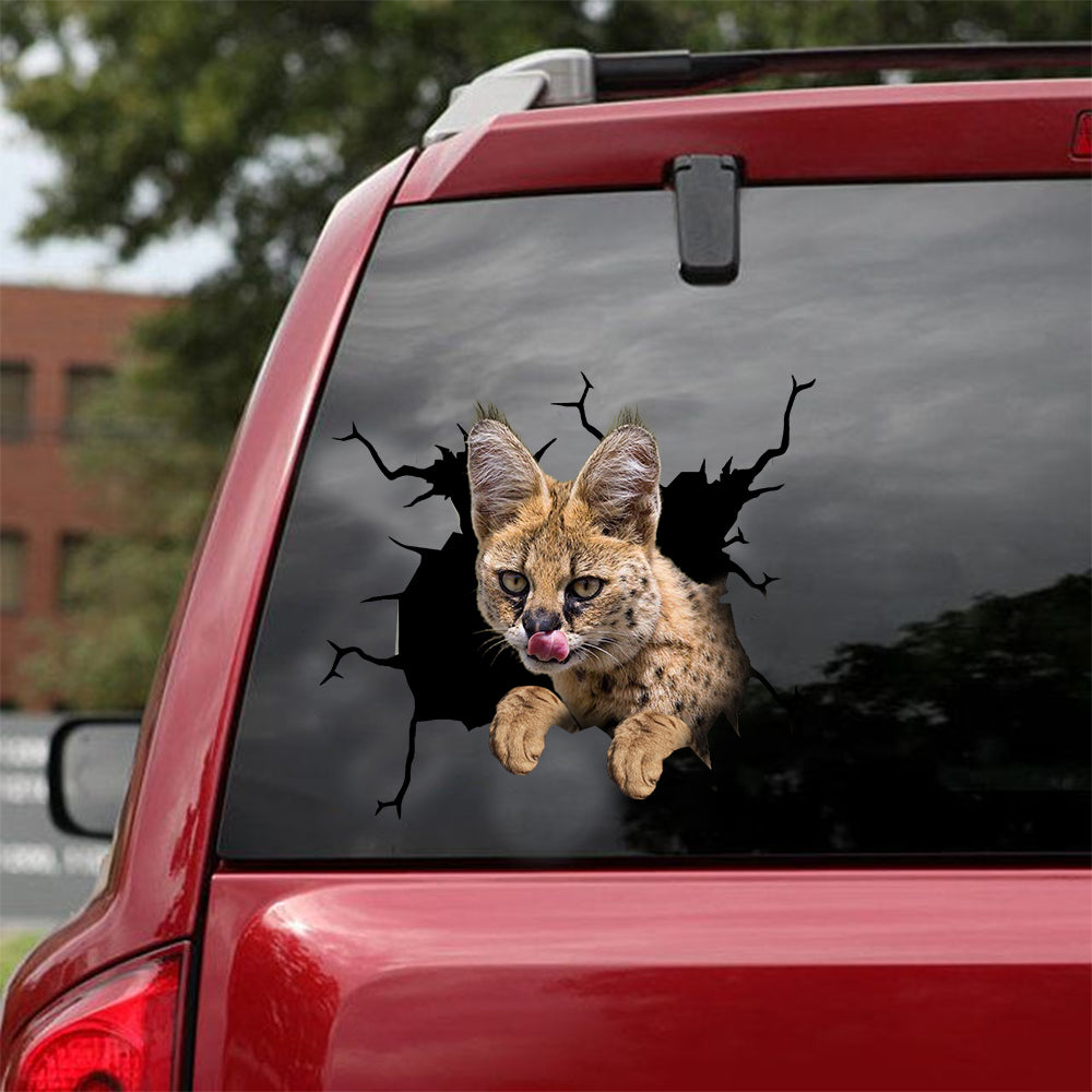 Savannah Cat Crack Decal Ideas Be Cute Custom Vinyl Decals Christmas Gifts For Dad