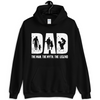 Dad The Man The Myth The Legend Dad Father&#39;s day Gift Unisex Hoodie black