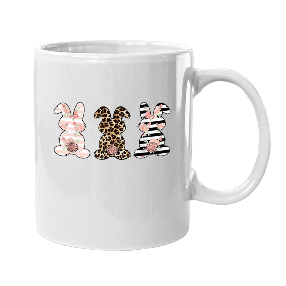 PresentsPrints, Easter Bunny Rabbit Trio Cute Easter Coffee Mug